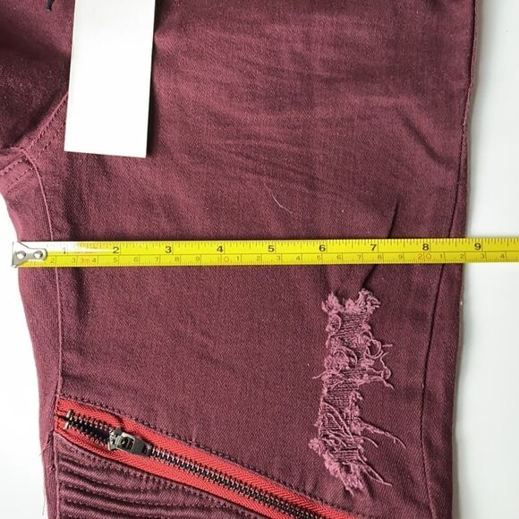 NWT Tomomi Tso  Slim fit distressed Jeans - Picture 13 of 14